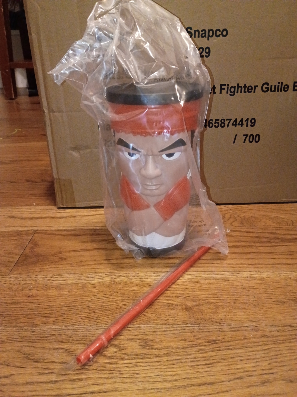 Street Fighter Movie 2026 Ryu Tumbler Gripper Cup Regal Theaters NEW IN PLASTIC